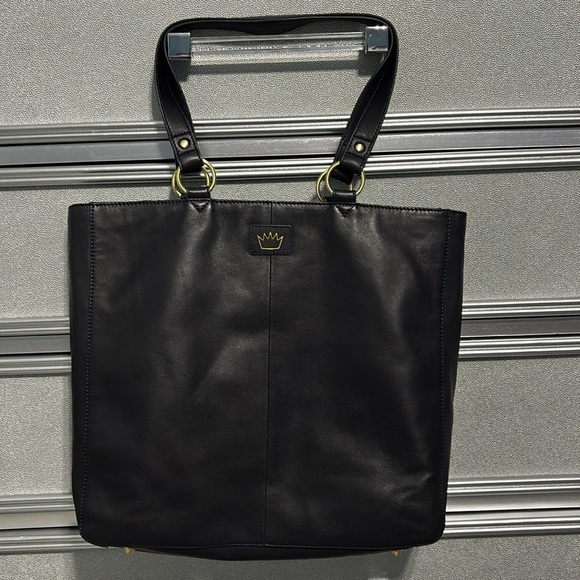 Leather Have Some Fun Today Navy Josie Tote Bag - Picture 7 of 17